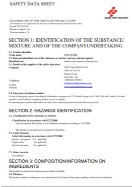 STS ST88 Safety Data Sheet
